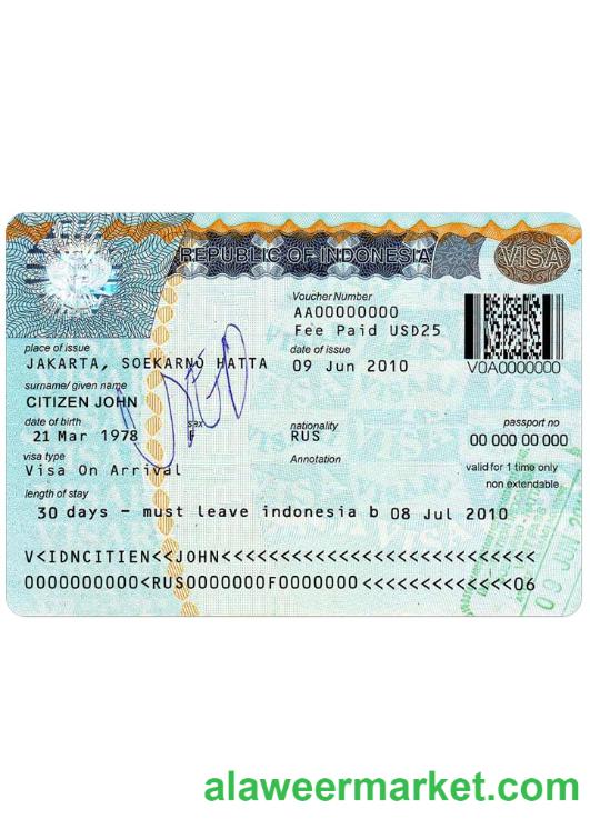 INDONESIA visa